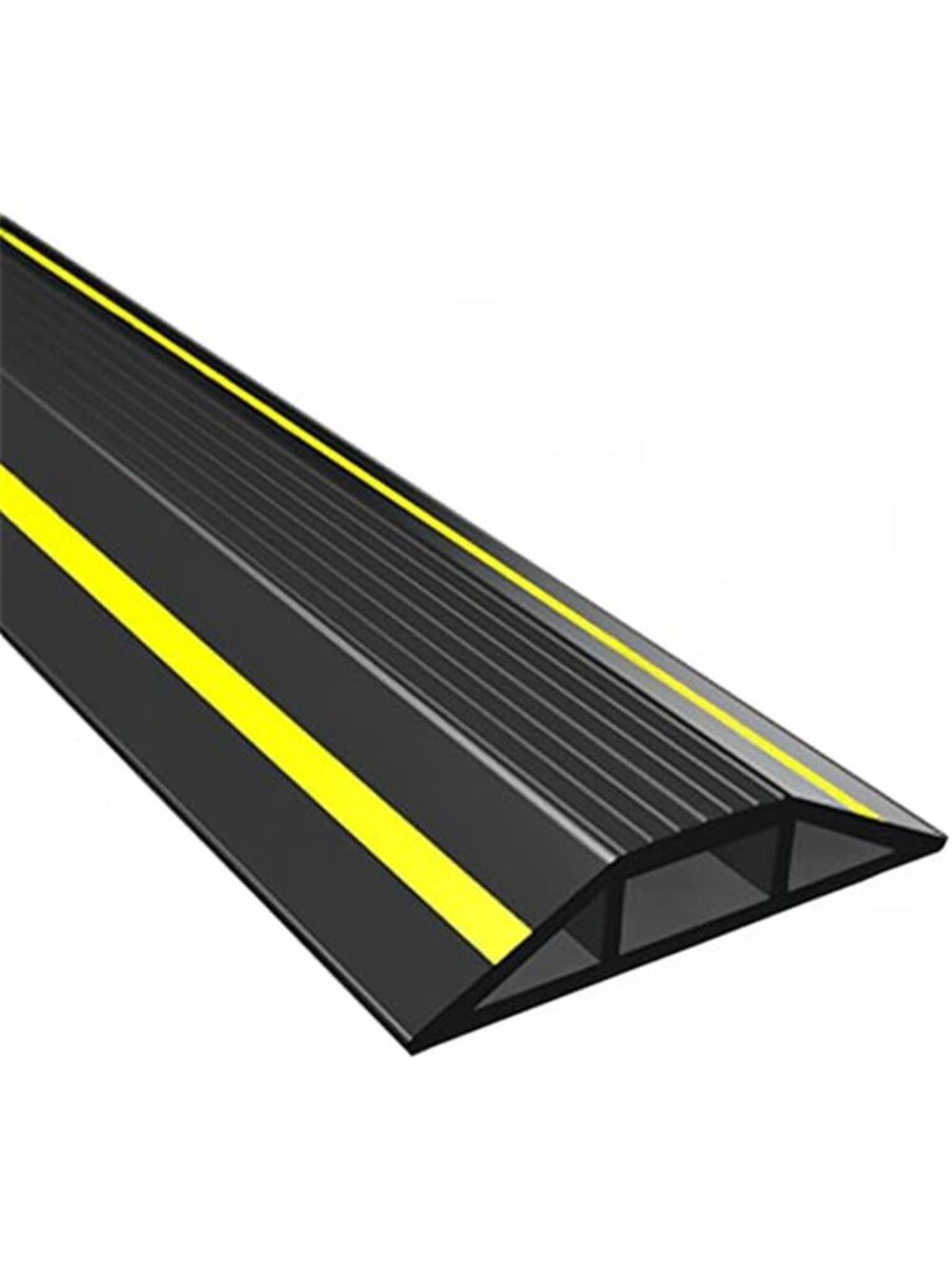 3 Channel Floor Cord Cover Cable Protector Heavy Duty Wire Raceway Black Yellow